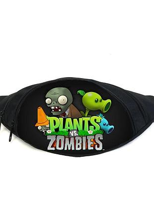 Поясная сумка бананка растения против зомби (gb - plants vs zombies 03) gear bag черная