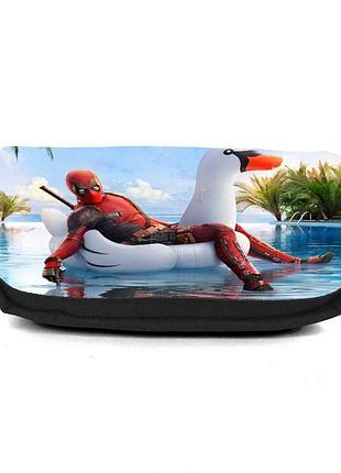 Школьный пенал дедпул органайзер универсальный (deadpool - 0014- black) черный