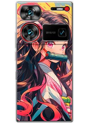 Чохол силіконовий з картинкою на zte nubia z60 ultra (аніме, anime)