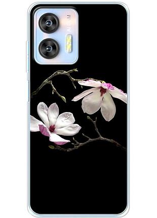 Чехол силиконовый с картинкой на oukitel c36 (цветок, монголия)