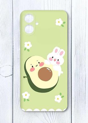 Чехол на samsung galaxy a06 (a065) авокадо и зайчонок (принт 311)