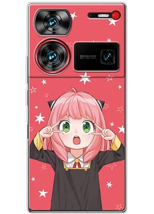 Чехол силиконовый с картинкой на zte nubia z60 ultra (аниме, anime)
