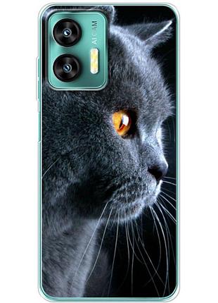 Чехол силиконовый с картинкой на oukitel c35 (британский кот)