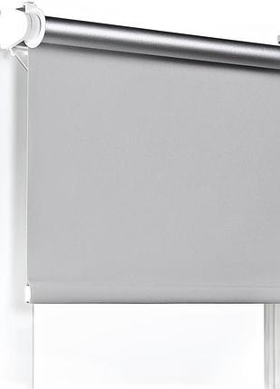 Ролети на вікна рулонні штори жалюзі блекаут сонцевідбивні 054 сірий 68 на 170