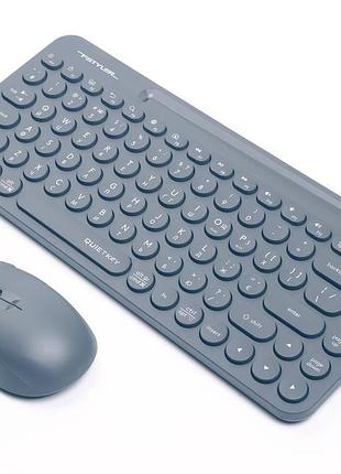 Комплект клавиатура+мышка a4tech fg3200 air2 (blue) fstyler, беспроводной, цвет голубой