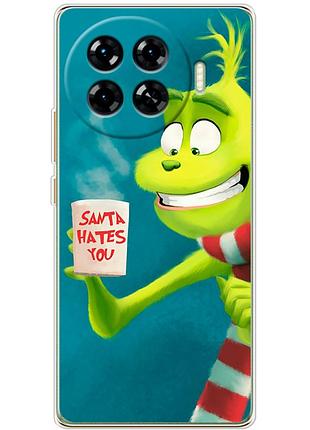 Чохол силіконовий з картинкою на tecno spark 20 pro plus (новорічний, грінч)