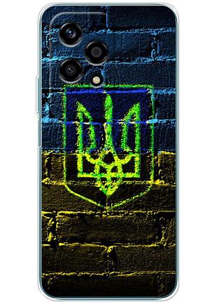 Чехол силиконовый с картинкой на huawei honor 200 lite (патриотический, герб украины)