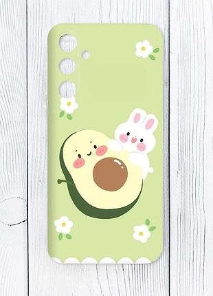 Чехол на samsung galaxy a16 5g авокадо и зайчонок (принт 311)