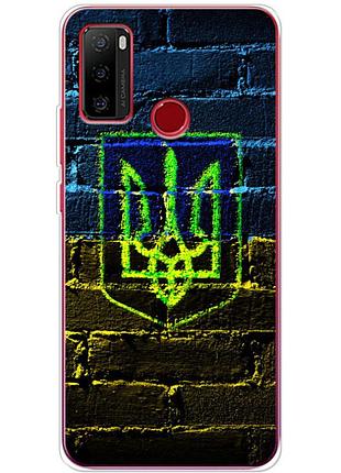 Чохол силіконовий з картинкою на ulefone note 10 (патріотичний, герб україни)