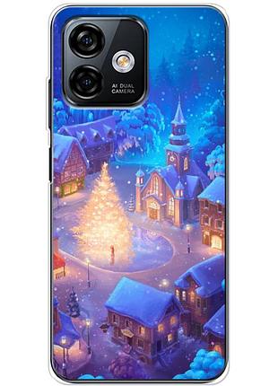 Чехол силиконовый с картинкой на ulefone note 16 pro (новогодний)