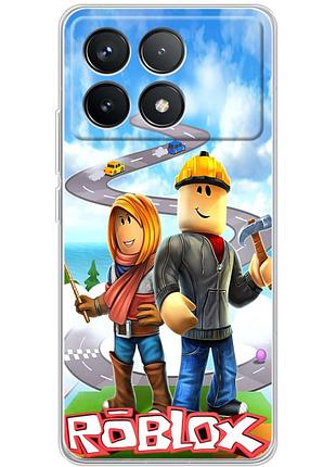 Чохол силіконовий з картинкою на xiaomi poco f6 pro (роблокс, roblox)