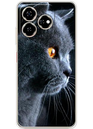 Чехол силиконовый с картинкой на zte nubia v60 (британский кот)