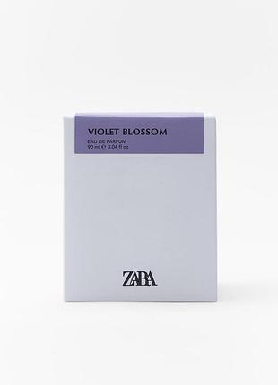 Жіночі парфуми zara violet blossom 90 мл (індивідуальне упакування)