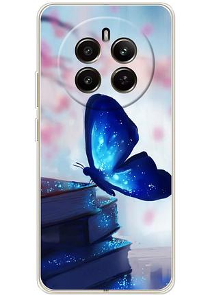 Чехол силиконовый с картинкой на realme 13 4g (бабочка)