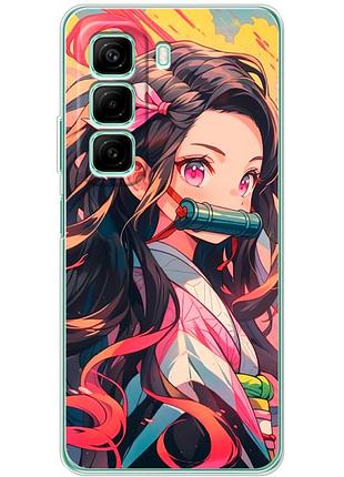 Чехол силиконовый с картинкой на infinix hot 50 (аниме, anime)