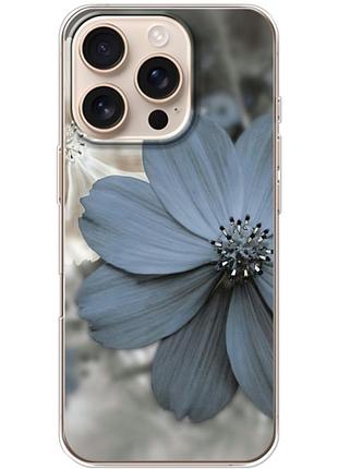Чехол силиконовый с картинкой на iphone 16 pro (цветок гербера)
