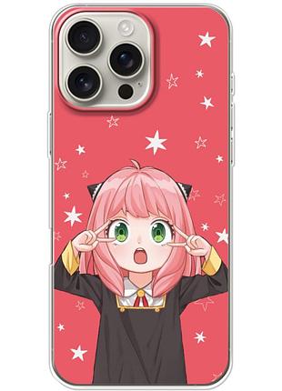 Чехол силиконовый с картинкой на iphone 16 pro max (аниме, anime)