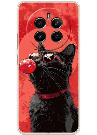 Чехол силиконовый с картинкой на realme 13 4g (стильный котик)