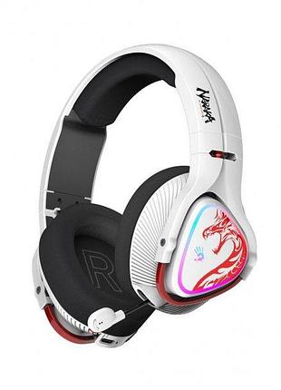 Наушники игровые bloody mr720 (naraka), с микрофоном, rgb, bluetooth + 2.4ghz + 3.5 jack