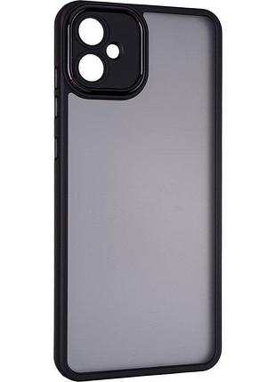 Чехол fiji lens для samsung galaxy a06 (a065) бампер матовый с защитой блока камер black