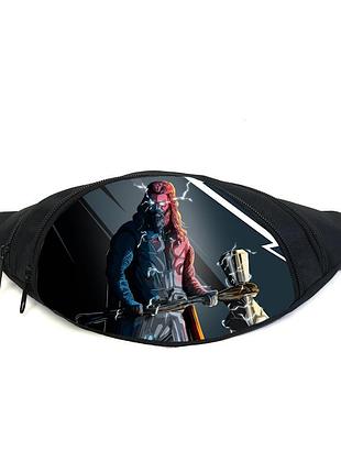 Поясная сумка бананка тор марвел (gb - thor 02) gear bag черная