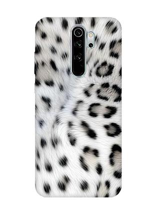 Чохол на xiaomi redmi note 8 pro білий леопард (принт 398)
