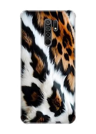 Чехол с утолщёнными углами на xiaomi redmi 9 нежность меха (принт 396)