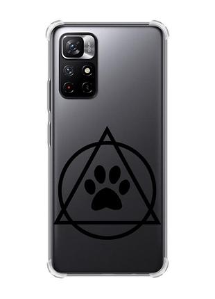 Чохол з потовщеними кутами на xiaomi redmi note 11 5g логотип квадроберів (принт 394)