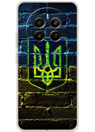 Чохол силіконовий з картинкою на realme 13 4g (патріотичний, герб україни)