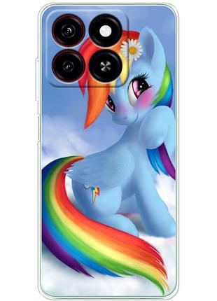 Чехол силиконовый с картинкой на zte blade a35 (литл пони, my little pony)