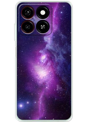 Чехол силиконовый с картинкой на zte blade a55 (космос)