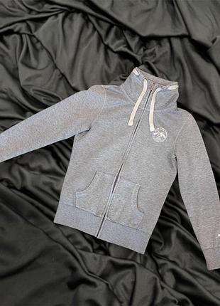 Стильная кофта puma, размер s, серый меланж