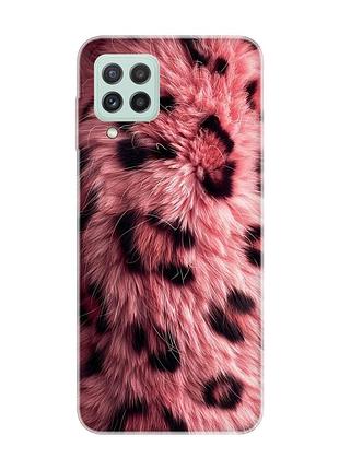 Чохол на samsung galaxy m32/a22/m22 4g рожеве хутро (принт 397)