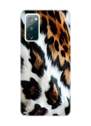Чехол на samsung galaxy s20 fe нежность меха (принт 396)