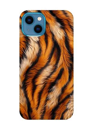 Чехол на iphone 13 mini тигровый мех (принт 395)