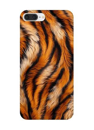 Чехол на iphone 7 plus / 8 plus тигровый мех (принт 395)