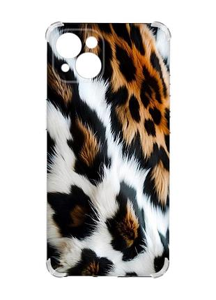 Чехол с утолщенными углами на iphone 15 plus нежность меха (принт 396)