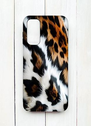 Матовый чехол с черными боками на samsung galaxy a14 5g нежность меха (принт 396)