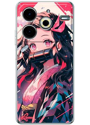Чохол силіконовий з картинкою на tecno pova 6 neo (аніме, anime)