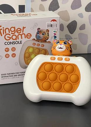 Электронная игрушка-антистресс поп ит дизайн котик, тигруля и щенок тигруля