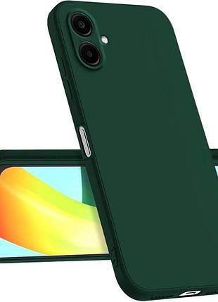 Чехол fiji full soft premium для samsung galaxy a06 (a065) противоударный бампер с микрофиброй dark green