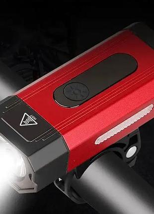 Фара передняя bk-001 на руль, красная (bk-001-red)