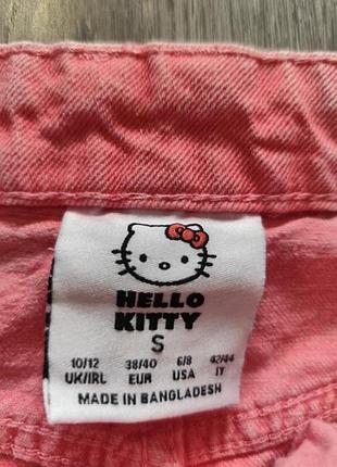Юбка, юбка джинсовая hello kitty. коттоновая. состояние идеально. 2