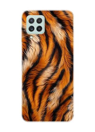 Чехол на samsung galaxy m32/a22/m22 4g тигровый мех (принт 395)