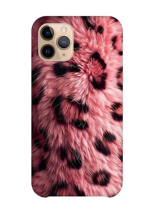 Чехол на iphone 11 pro розовый мех (принт 397)
