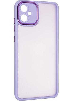 Чехол fiji lens для samsung galaxy a06 (a065) бампер матовый с защитой блока камер violet