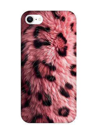 Чехол на iphone 7/8 розовый мех (принт 397)