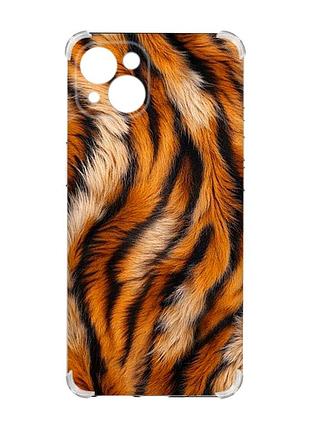 Чохол із потовщеними кутами на iphone 15 plus тигрове хутро (принт 395)