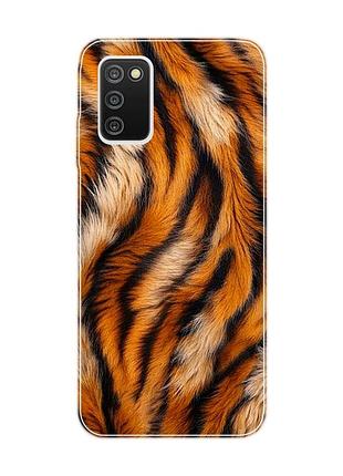 Чехол на samsung galaxy a03s тигровый мех (принт 395)
