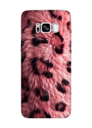 Чехол на samsung s8 розовый мех (принт 397)